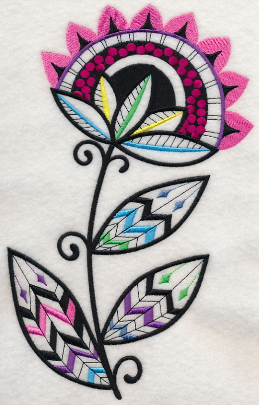 Sunray Flower (Blackwork)