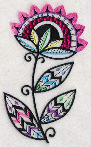 Sunray Flower (Blackwork)