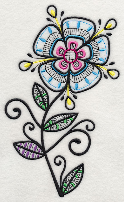 Flower Power (Blackwork)