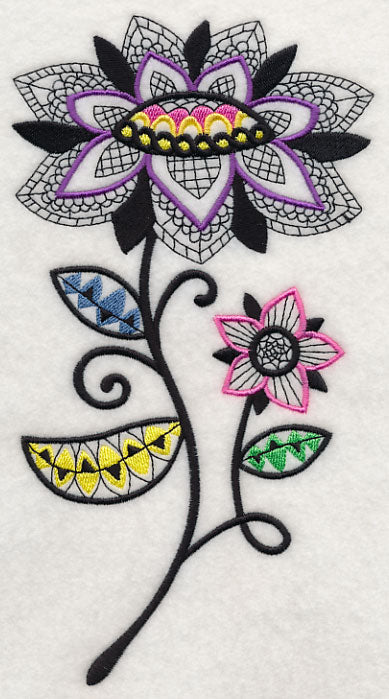 Petal Patterns (Blackwork)