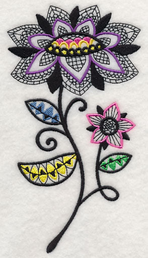 Petal Patterns (Blackwork)