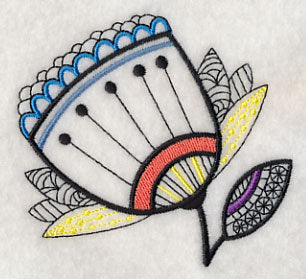 Graceful Blossom - Short Stem (Blackwork)