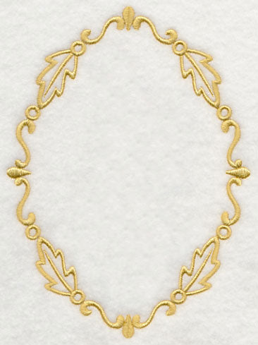 Lovely Leaf Monogram Frame