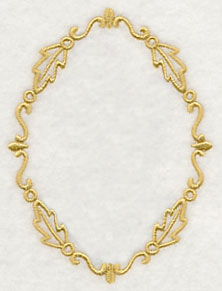 Lovely Leaf Monogram Frame