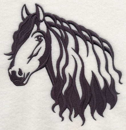 Friesian Horse Silhouette