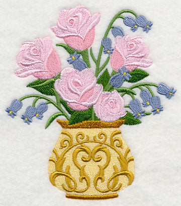 Victorian Roses and Bluebells