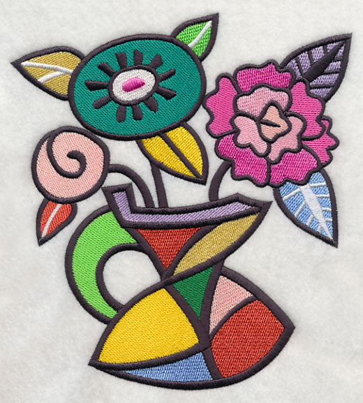 Colorful Cubist Bouquet
