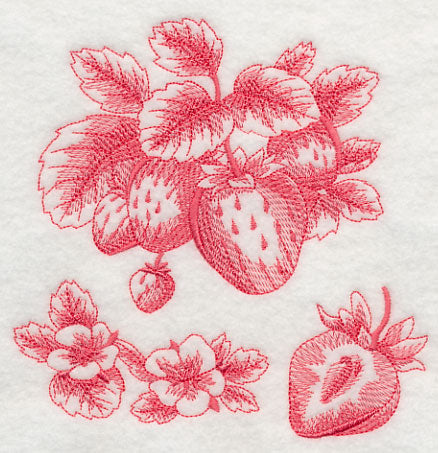 Strawberry Botanical (Toile)