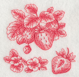 Strawberry Botanical (Toile)
