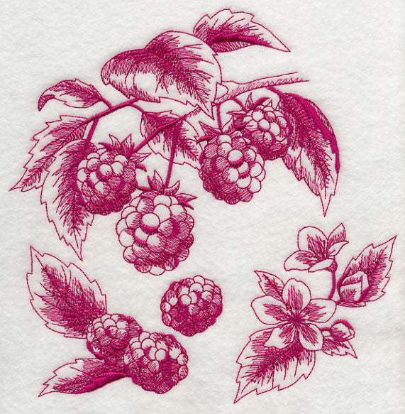 Raspberry Botanical (Toile)