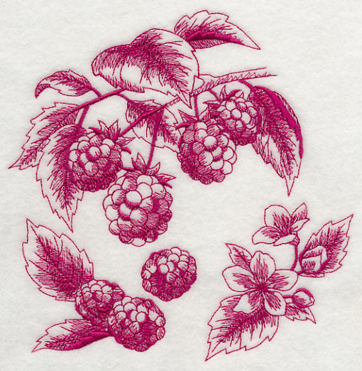 Raspberry Botanical (Toile)
