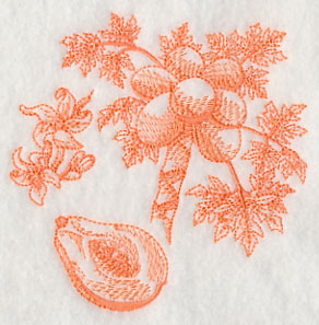 Papaya Botanical (Toile)