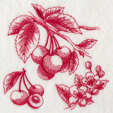 Cherry Botanical (Toile)