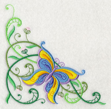 Butterfly Spring Corner