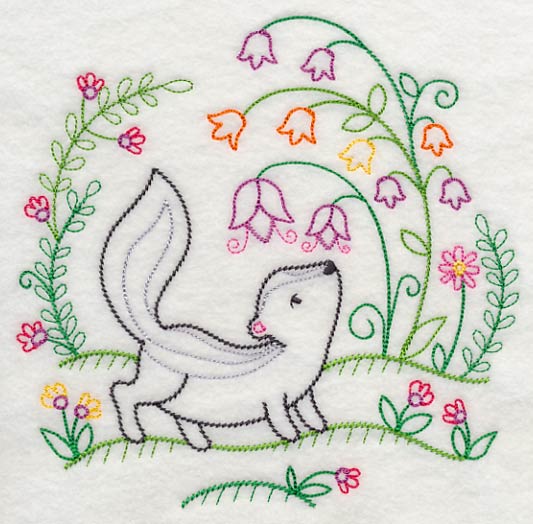 Skunk Smells the Flowers (Vintage)