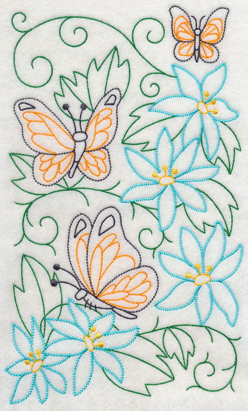 Butterfly Garden 1 (Vintage)