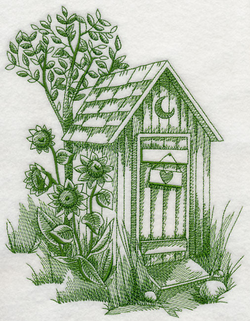Rustic Outhouse 1 (Toile)
