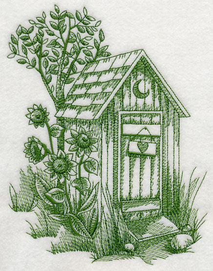 Rustic Outhouse 1 (Toile)