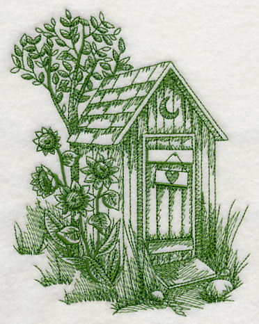 Rustic Outhouse 1 (Toile)