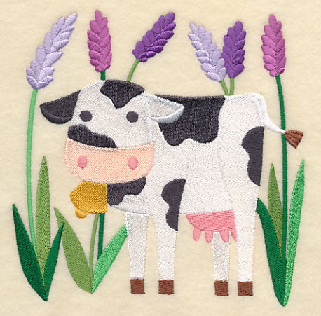 Cow Enjoying Springtime