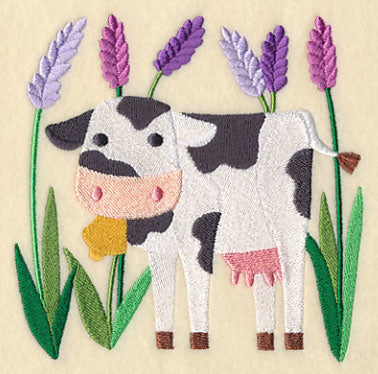 Cow Enjoying Springtime