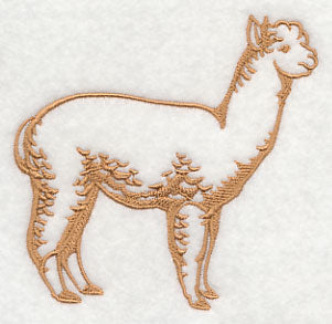 Farm Silhouette Alpaca
