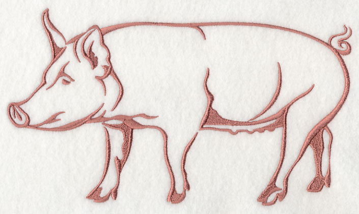 Farm Silhouette Pig 1