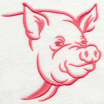 Farm Silhouette Pig 2