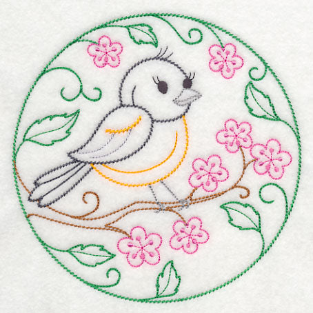 Baltimore Oriole and Cherry Blossoms (Vintage)