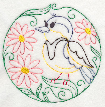 Meadowlark and Daisies (Vintage)