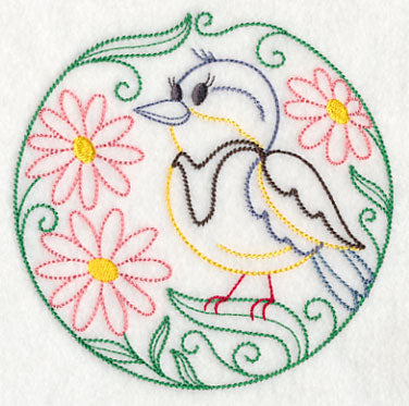 Meadowlark and Daisies (Vintage)