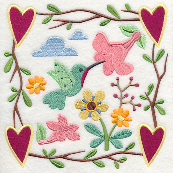 Cozy Country Garden Hummingbird