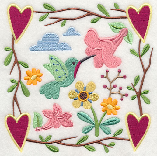 Cozy Country Garden Hummingbird