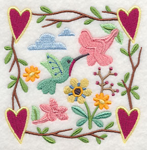 Cozy Country Garden Hummingbird