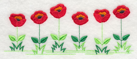 Country Charm Border - Poppy
