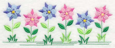 Country Charm Border - Columbine