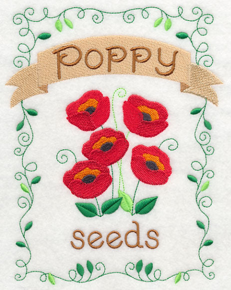 Country Charm Seed Packet - Poppy