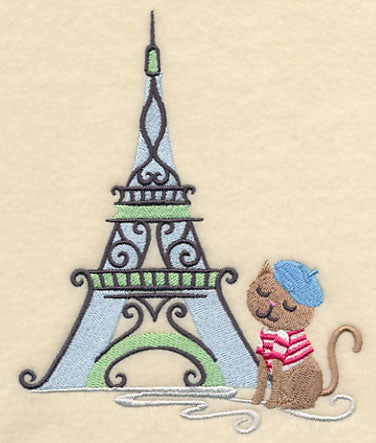 Kitty Visits Eiffel Tower