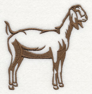 Nubian Goat Silhouette 1