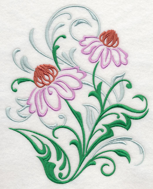 Purple Coneflower Filigree