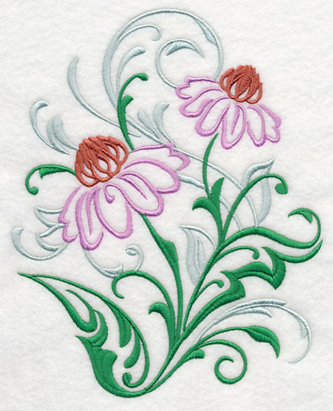 Purple Coneflower Filigree