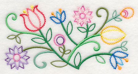 Ballet of Blooms Border (Vintage)