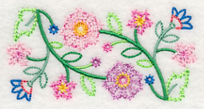 Glorious Garden Blooms Border (Vintage)