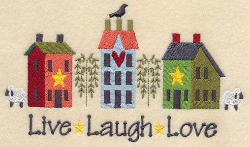 Live, Laugh, Love Saltbox Houses