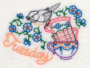 Tea Time Bird on Tuesday (Vintage)