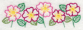 Bright Prairie Rose Border (Vintage)