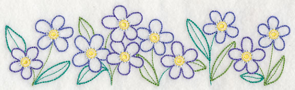 Charming Forget-Me-Not Border (Vintage)