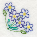 Charming Forget-Me-Not Corner (Vintage)