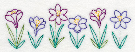 Springtime Crocus Border (Vintage)