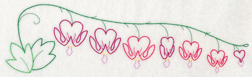 Delicate Bleeding Heart Border (Vintage)